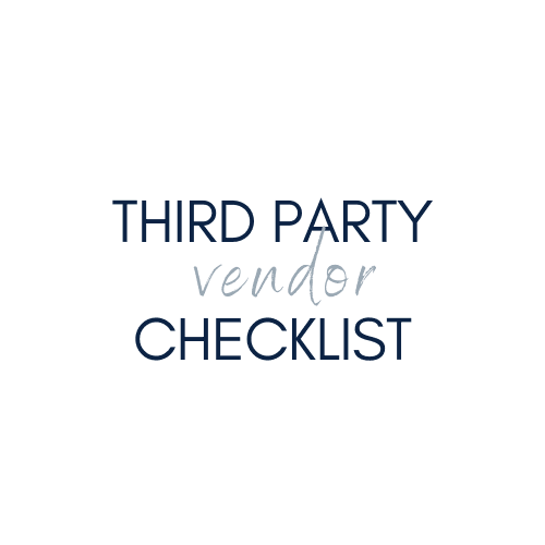 Third Party Vendor Checklist