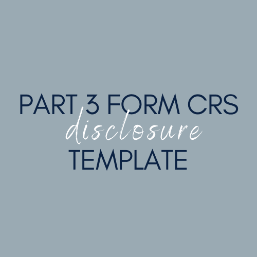 Part 3 | Form Crs Disclosure Template